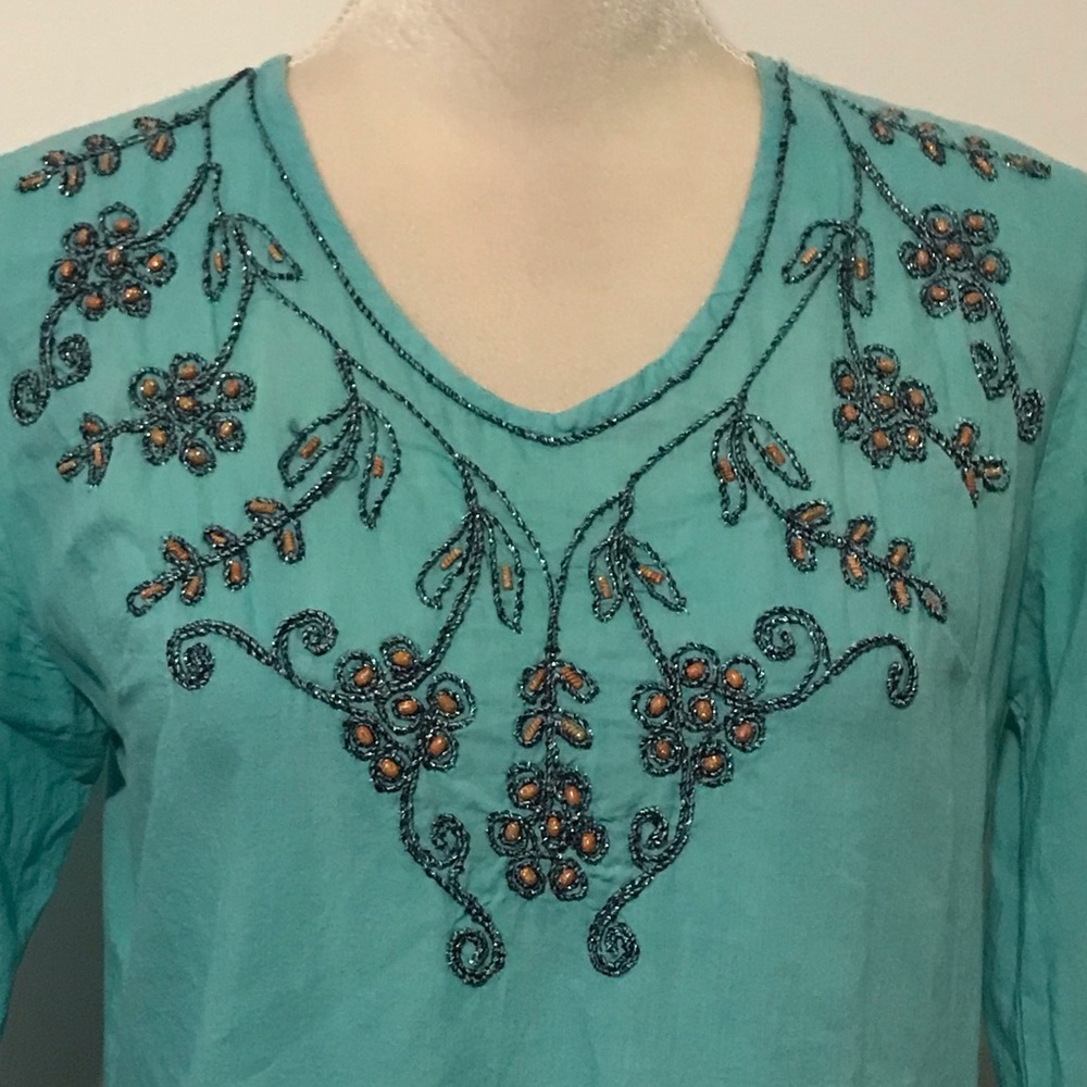 Blue Cejon Top - Picture 2 of 10